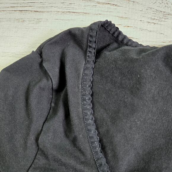 Savage X Fenty Black Button Scoop Neck Cop Top sz L - Picture 3 of 5